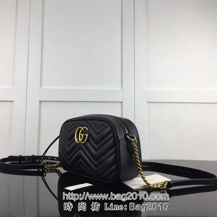 GUCCI古馳頂級原單 新款專櫃品質 實物實拍 447632克色鏈條單肩斜跨包 HY1201